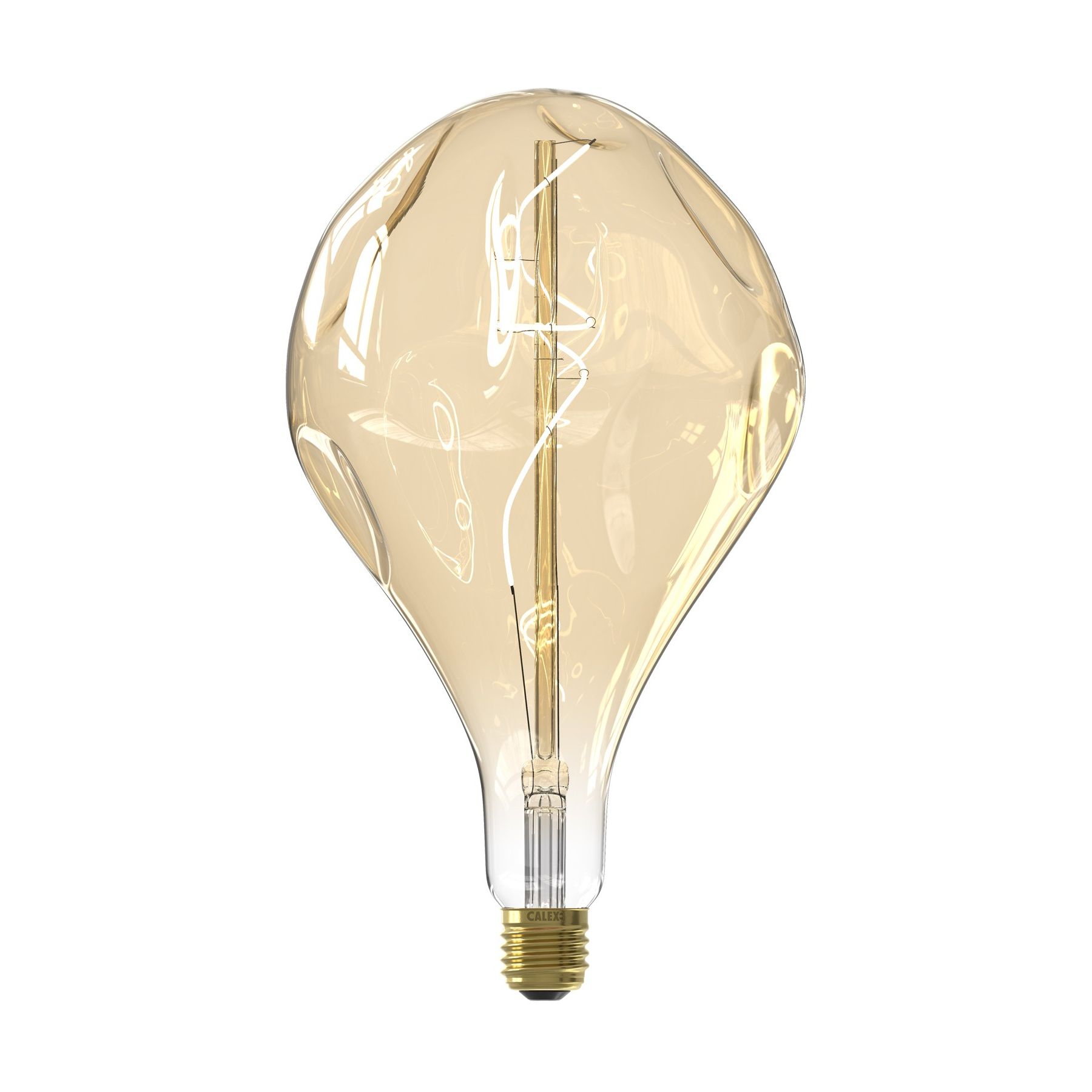 Bully agitatie spontaan Calex Smart XXL LED lamp - Ø 16,5 x 28 cm - E27 - 6W - dimfunctie via app -  2000K - goud | Lichtkoning