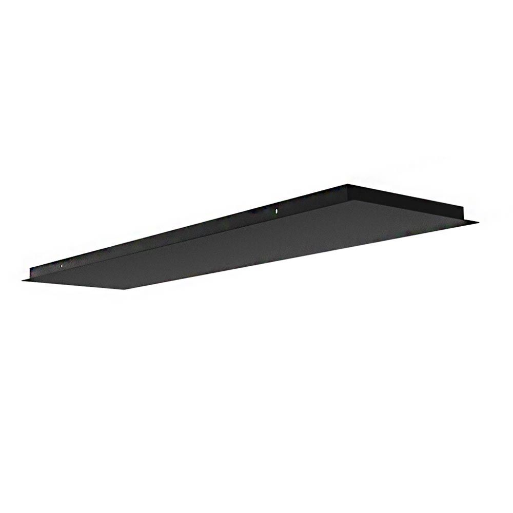 oven Voor type Gezond Artdelight plafondplaat - 120 x 30 cm - zonder voorgeboorde gaten - maximum  12 pendels - zwart