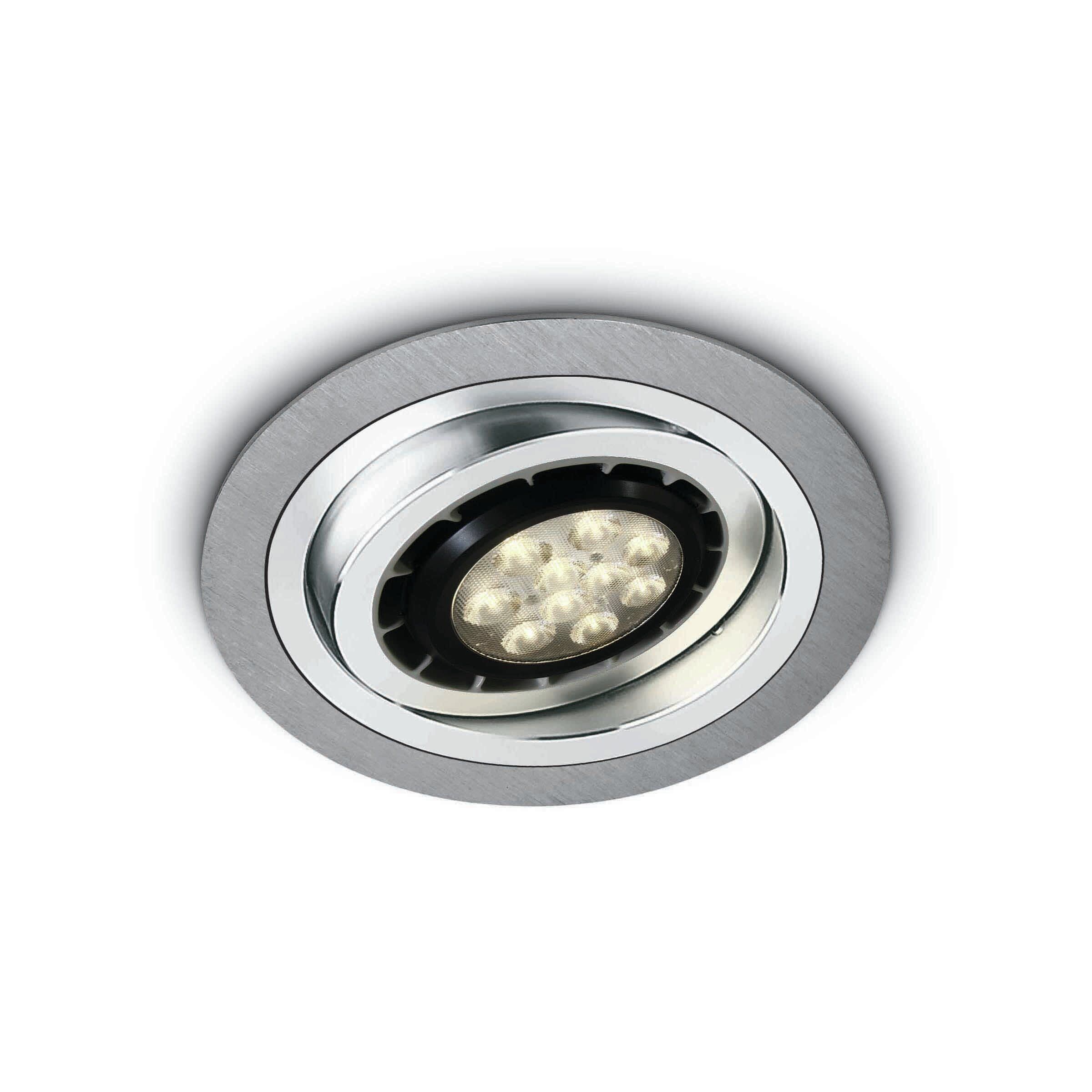 Onweersbui Validatie zoom ONE Light Adjustable R111 - inbouwspot - Ø 180 mm, Ø 150 mm inbouwmaat -  aluminium | Lichtkoning