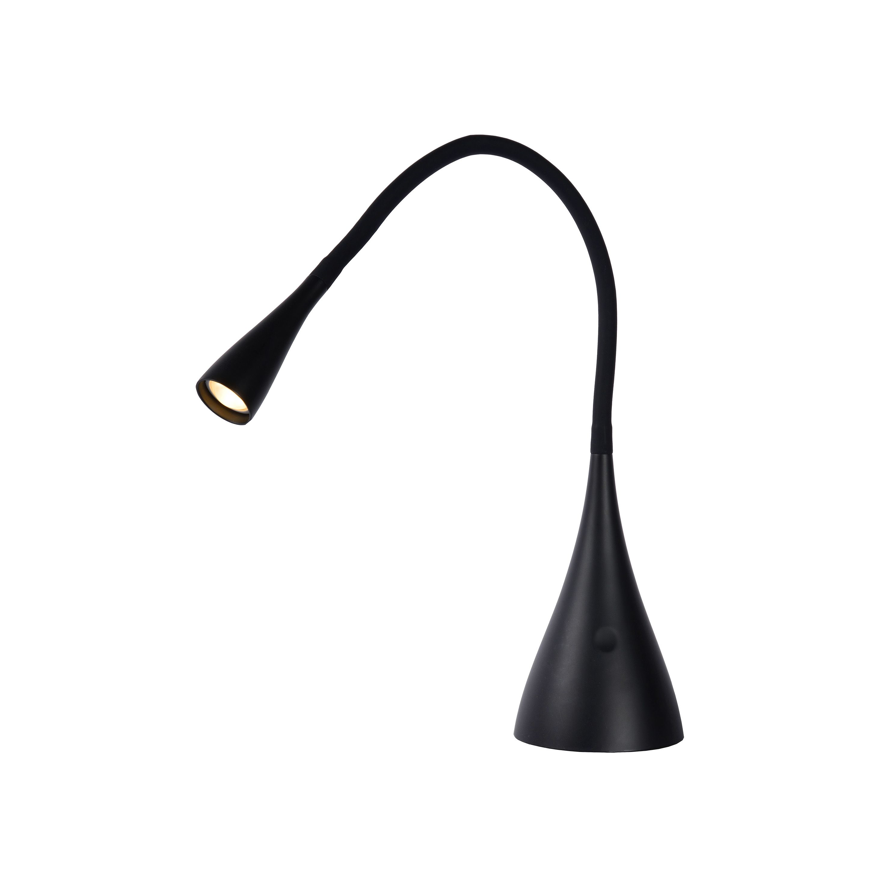 decaan Nieuwjaar vier keer Lucide Zozy - bureaulamp - 12 x 9 x 30,5 cm - 3W dimbare LED incl. - zwart  | Lichtkoning