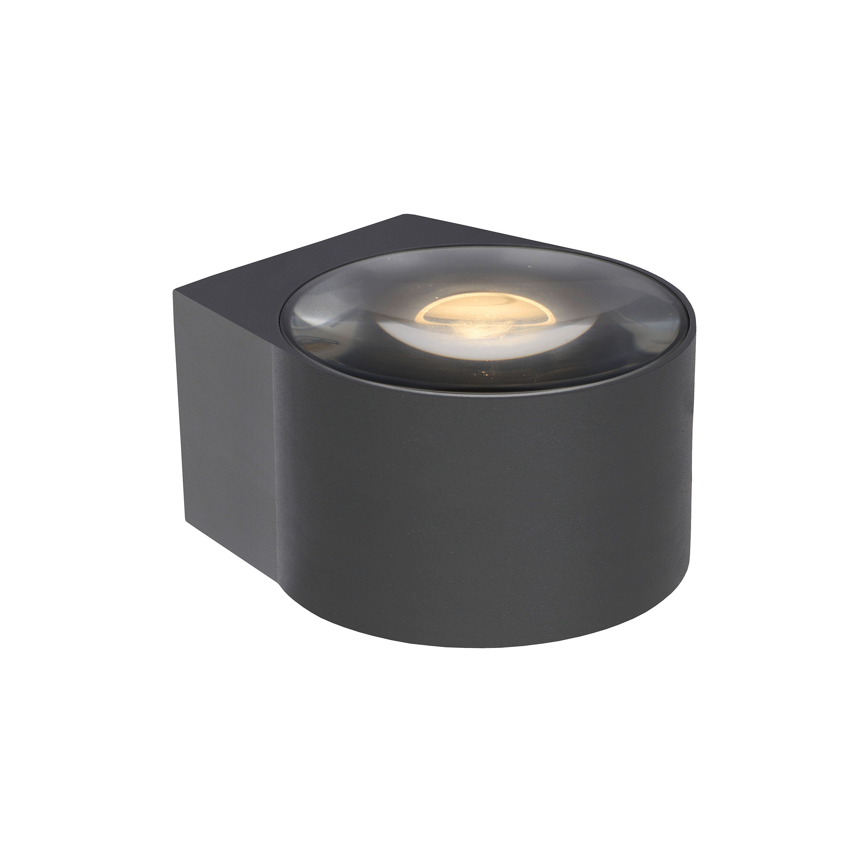 Gespecificeerd peddelen Maakte zich klaar Lucide Rayen - wandspot badkamer - 11 x 12 x 7,8 cm - 12W LED incl. - IP65  - zwart | Lichtkoning