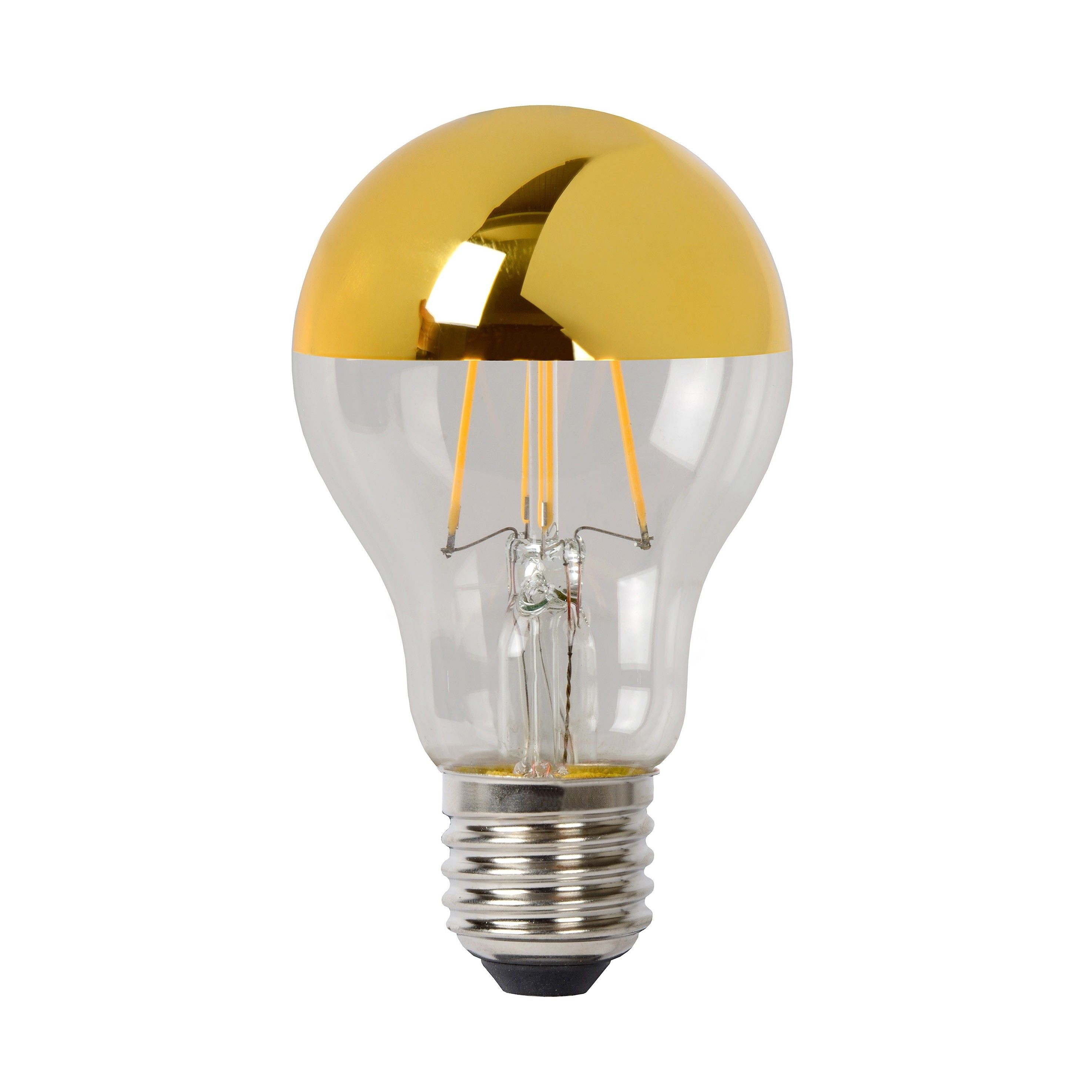 Keel Iedereen kaping Lucide LED bulb - filament lamp dimbaar - Ø 6 x 10 cm - E27 - 5W - 2700K -  goud | Lichtkoning