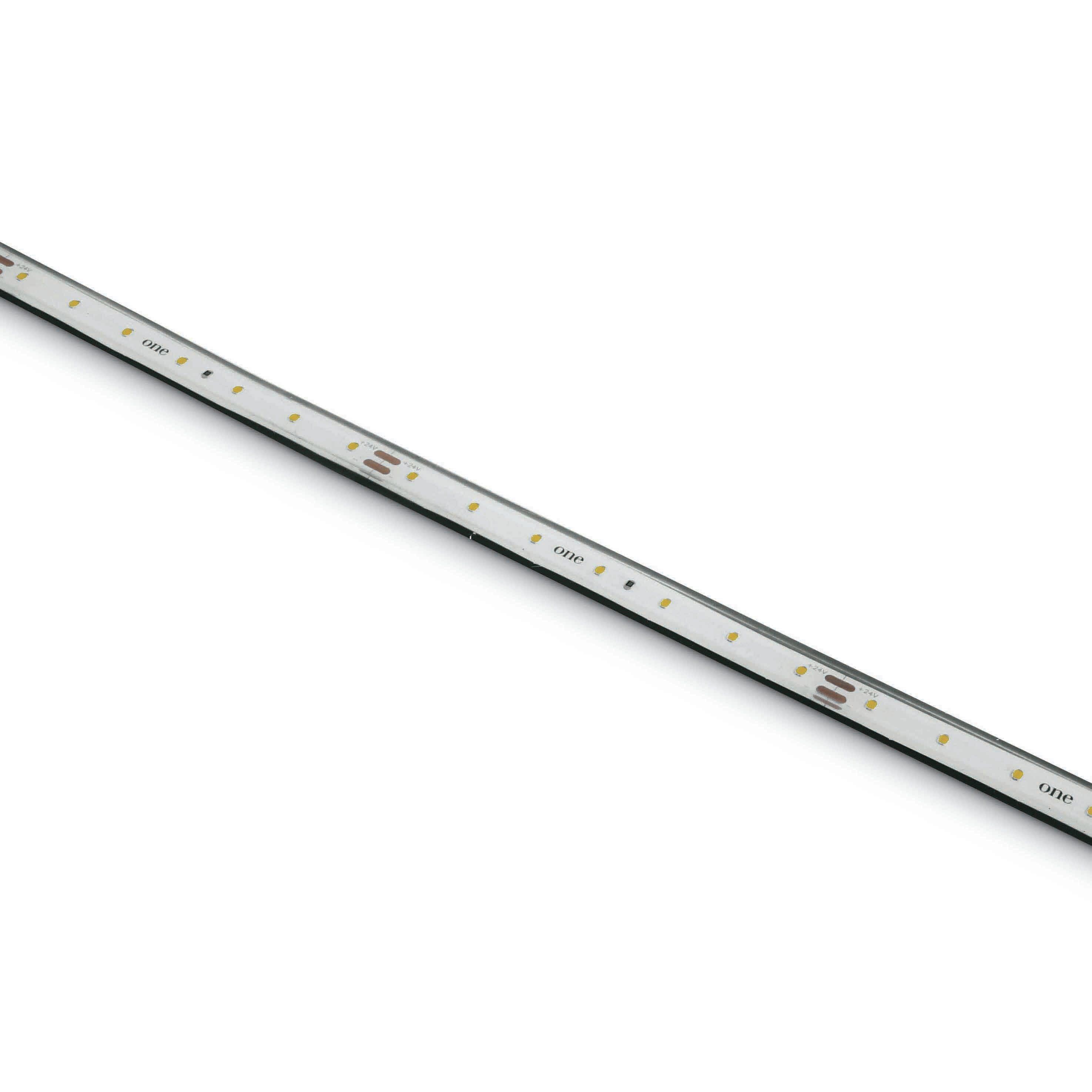 ONE Light Outdoor LED strips - 1 cm 500 cm lengte - 24Vdc - dimbaar - 4,8W LED per meter - IP68 - 2700K | Lichtkoning