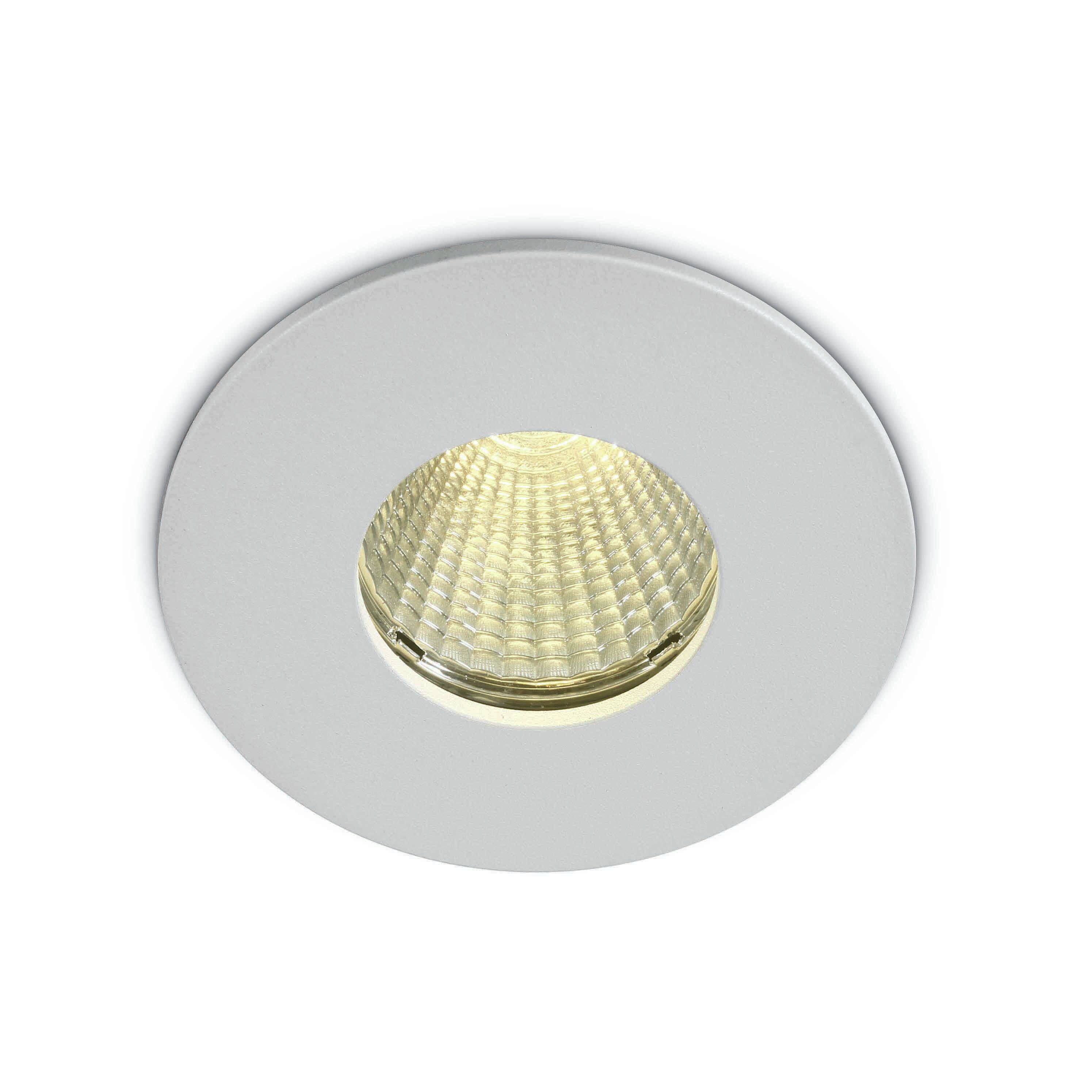 Light COB Bathroom Power - inbouwspot - Ø 83 mm, Ø 70 mm - 12W LED incl. - - wit - warm witte lichtkleur | Lichtkoning