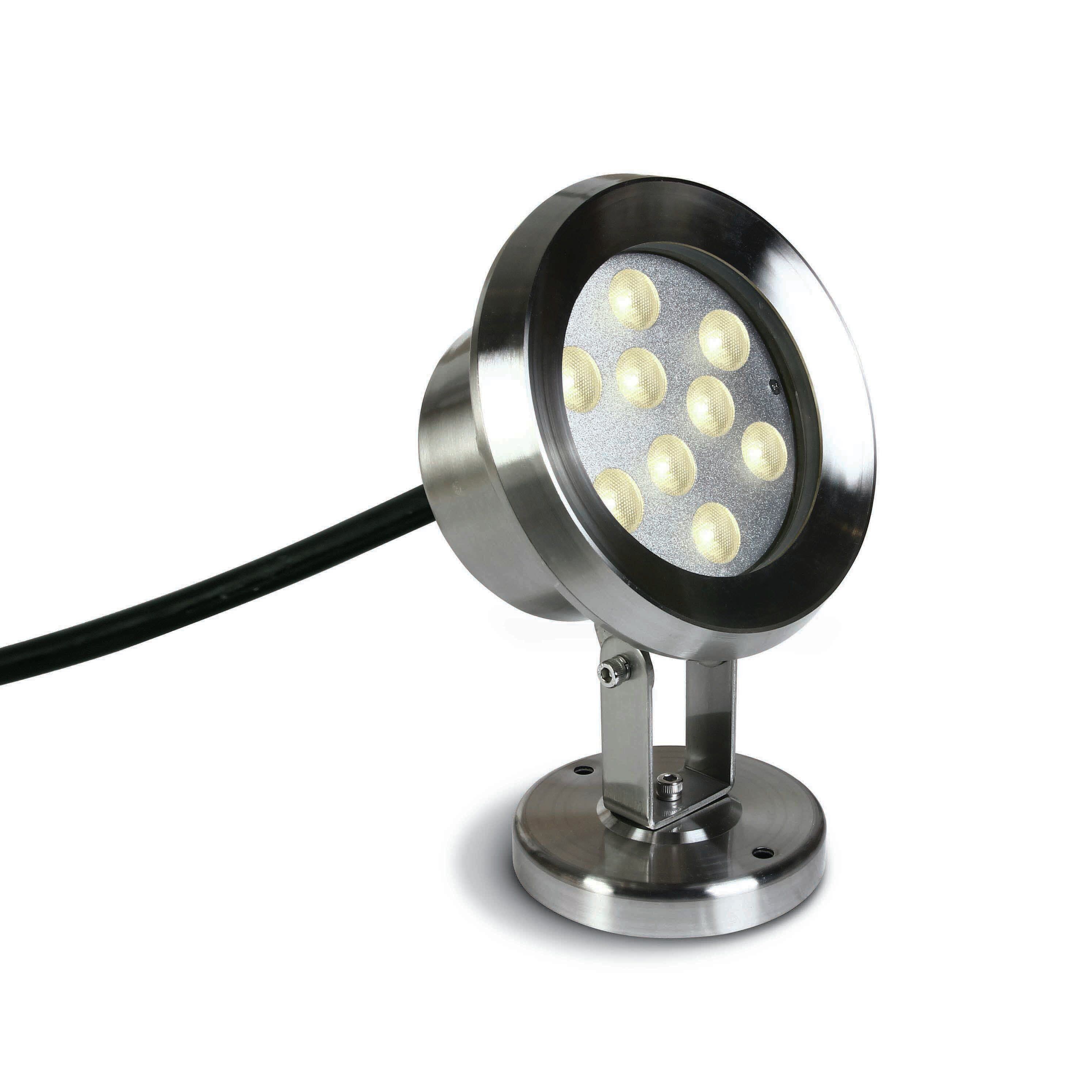 Onheil Ordelijk textuur ONE Light LED Underwater Range - onderwater LED-spot - Ø 14,3 x 21 cm - 9 x  1W dimbare LED incl. - IP68 - roestvrij staal | Lichtkoning