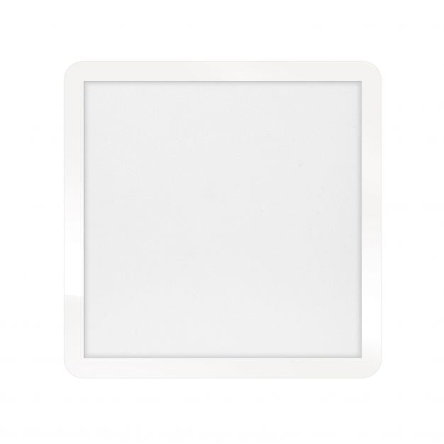 ETH Anne Square - plafondverlichting - 40 x 40 x 2,7 cm - 3 stappen dimbaar - 24W LED incl. - IP44 - wit