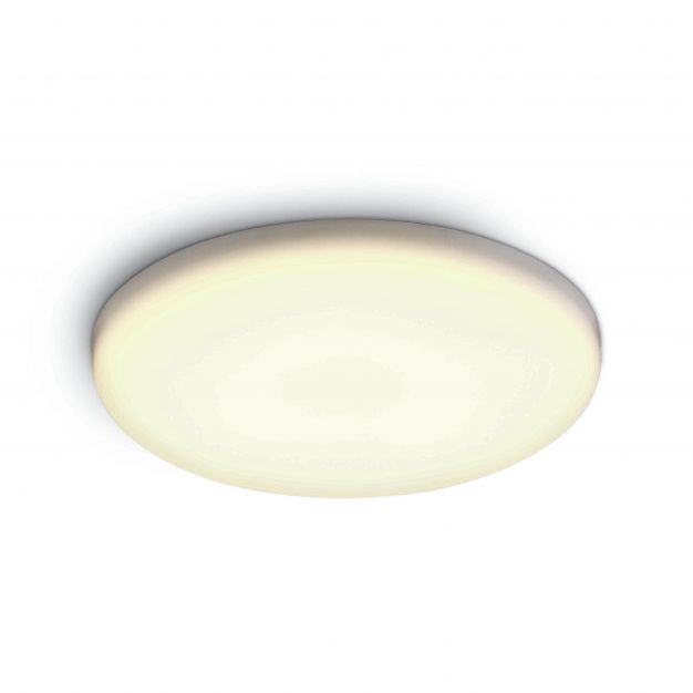 ONE Light Frameless IP65 Range - buiten inbouw plafondverlichting - Ø 21,5 x 2,2 cm - 30W LED incl. - IP65 - wit - witte lichtkleur (stockopruiming!)