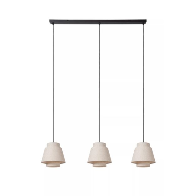 Lucide Tribute 3L - hanglamp - 120 x 25 x 150 cm - beige