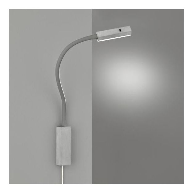 Fischer & Honsel Raik - wandverlichting met gebarencontrole - 4 x 4 x 57 cm - 5W LED incl. - grijs (laatste stuk!)