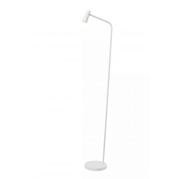 Lucide Stirling - oplaadbare vloerlamp - 28 x 20 x 137,5 cm - 3 stap dimmer - 3W dimbare LED incl. - wit 