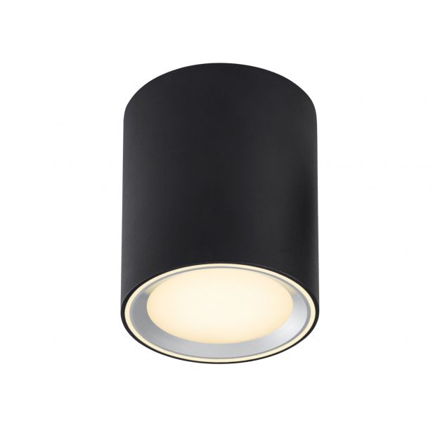 Nordlux Fallon Long - opbouwspot 1L - Ø 10 cm - 4 stappen Moodmaker functie - 5,5W dimbare LED incl. - zwart