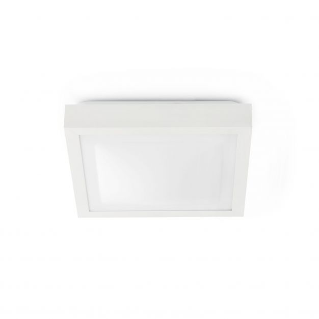 Faro Tola - plafondverlichting - 32 x 32 x 9 cm - IP44 - mat wit