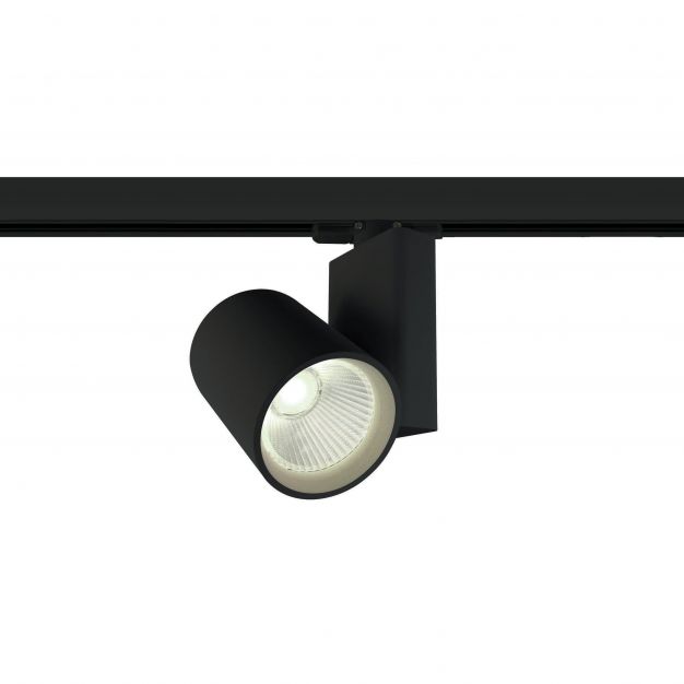 ONE Light COB Track Spot - rail spot met COB LED - 3-fase railsysteem - Ø 9 x 14 cm - 30W LED incl. - zwart - witte lichtkleur