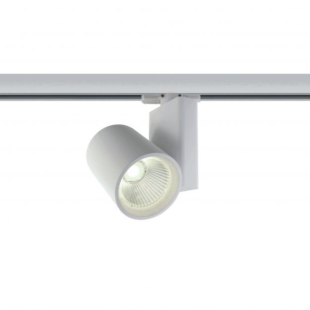 ONE Light COB Track Spot - rail spot met COB LED - 3-fase railsysteem - Ø 9 x 14 cm - 30W LED incl. - wit - witte lichtkleur