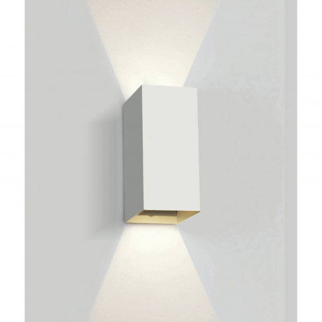 ONE Light Outdoor Wall Dark Lights - buiten wandverlichting - 9 x 6,8 x 16,6 cm - 2 x 3W LED incl. - IP54 - wit