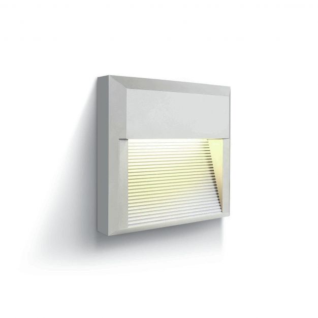 ONE Light Outdoor Dark Lights  - buiten wandverlichting - 19,7 x 5,2 x 19,7 cm - 8W LED incl. - IP65 - wit