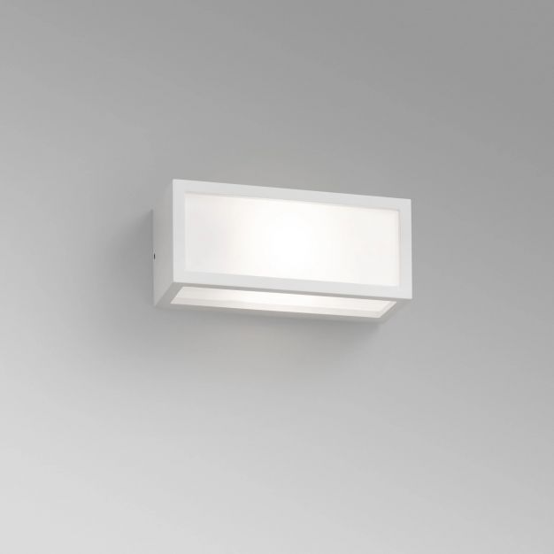 Faro Tejo - wandverlichting - 25 x 10,3 x 11 cm - IP54 - mat wit