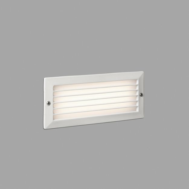 Faro Stripe II – inbouw wandverlichting - 23,3 x 7,7 x 10 cm - 5W LED incl. - IP54 - mat wit