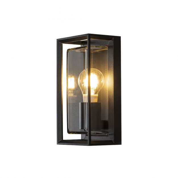 Konstsmide Brindisi - wandverlichting - 13,5 x 30 x 18 cm - IP54 - zwart