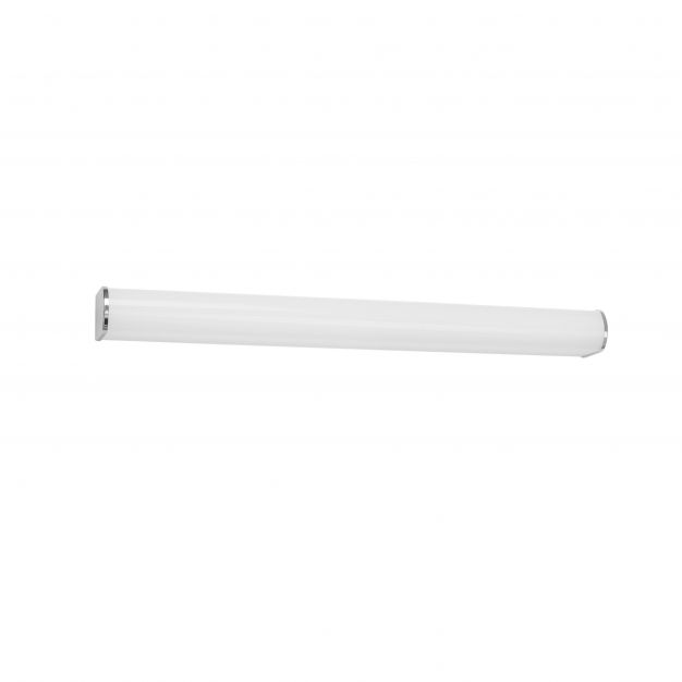 Nova Luce Noor - wandverlichting met schakelaar - 60 x 5,3 x 6,5 cm - 15W LED incl. - IP44 - wit en chroom