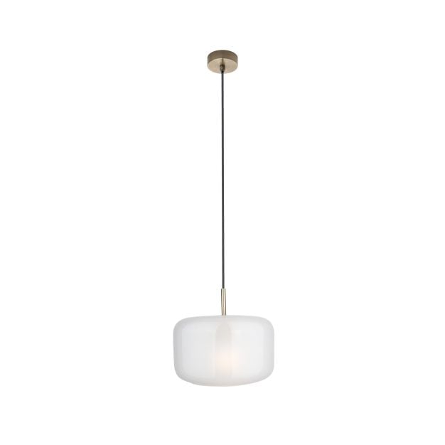 Maxlight Smooth - hanglamp - Ø 28 x 150 cm - geborsteld goud