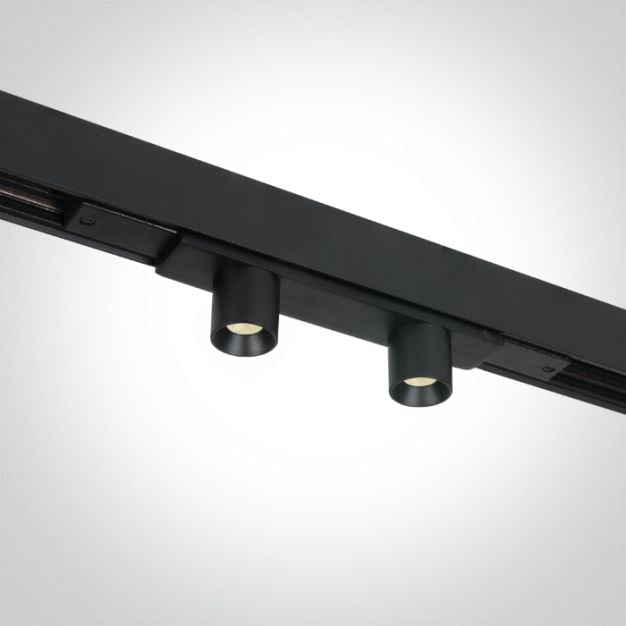 ONE Light Magnetic Linear Tubes - magnetisch railsysteem - rail spot - 20 x 2,7 cm - 2 x 2W LED incl. - zwart