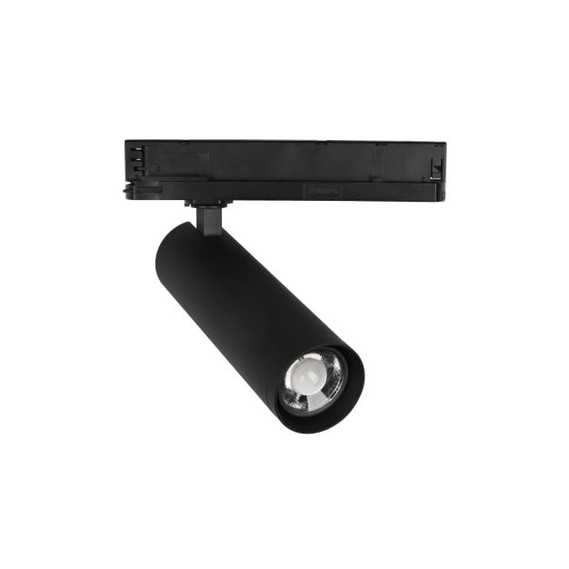 Nova Luce Monvel - 3-fase railspot - 22,4 x 6 x 20 cm - 30W LED incl. - zandzwart