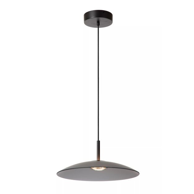 Lucide Menga - hanglamp - Ø 40 x 150 cm - 12W dimbare LED incl. - gerookt