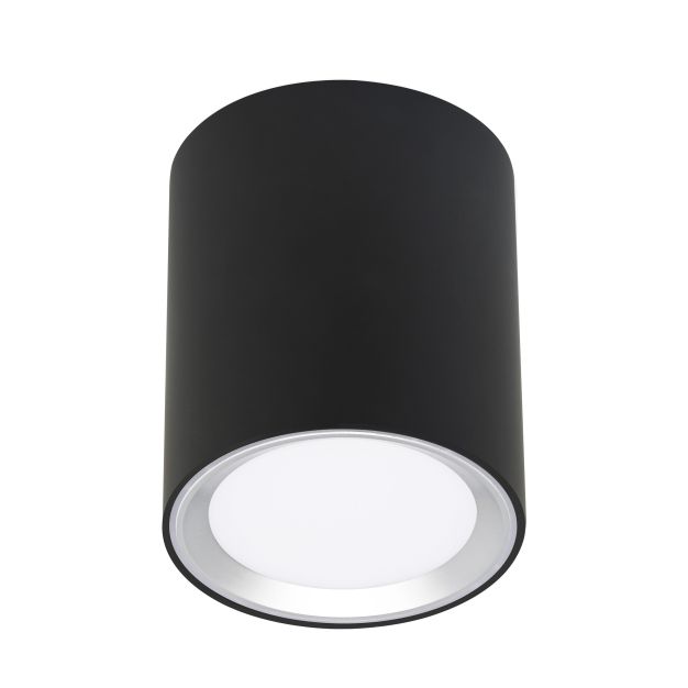 Energetic Oberon - plafondspot - Ø 10 x 12 cm - 8,5W LED incl. - smart switch dimbaar - zwart