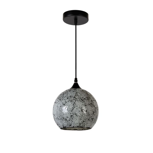 Lucide Ajo - hanglamp - Ø 20 cm, 151 cm - zwart