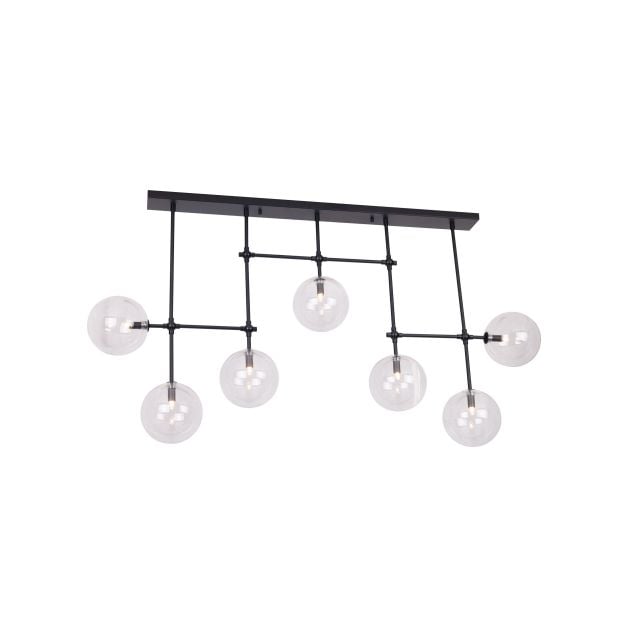 Maxlight Lollipop - hanglamp - 140 x 75 cm - zwart