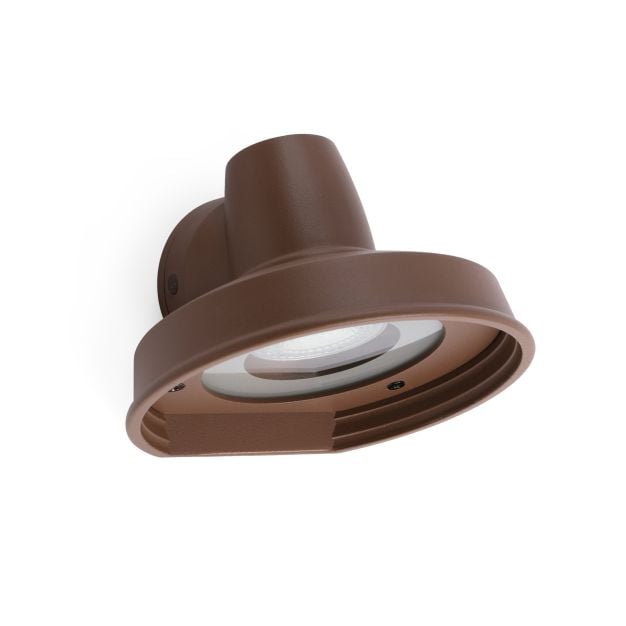 Faro Bronx - wandverlichting - 14,4 x 13,3 x 9,6 cm - IP44 - bruin