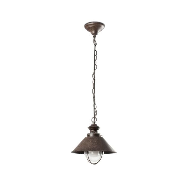 Faro Nautica - hanglamp - Ø 34,5 x 108 cm - IP33 - roestbruin