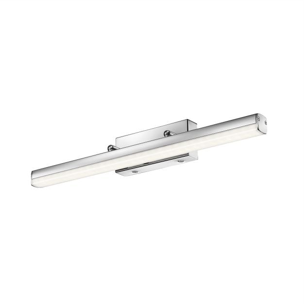 Nova Luce Vanese - spiegellamp - 49 x 7,5 x 6,5 cm - 12W LED incl. - IP44 - chroom