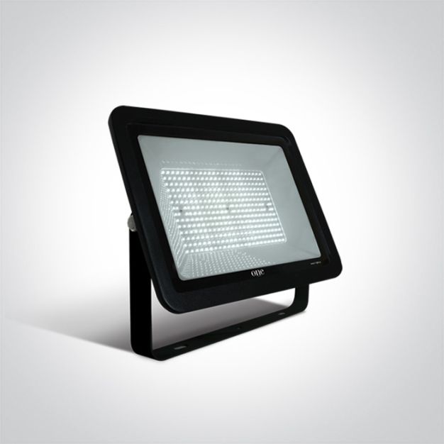 ONE Light AC LED Floodlights - verstraler - 52,5 x 5,7 x 41 cm - 250W LED incl. - IP65 - zwart - koel witte lichtkleur