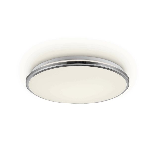 ONE Light LED Plafo Range - plafondverlichting - Ø 38 x 5,7 cm - 30W LED incl. - chroom