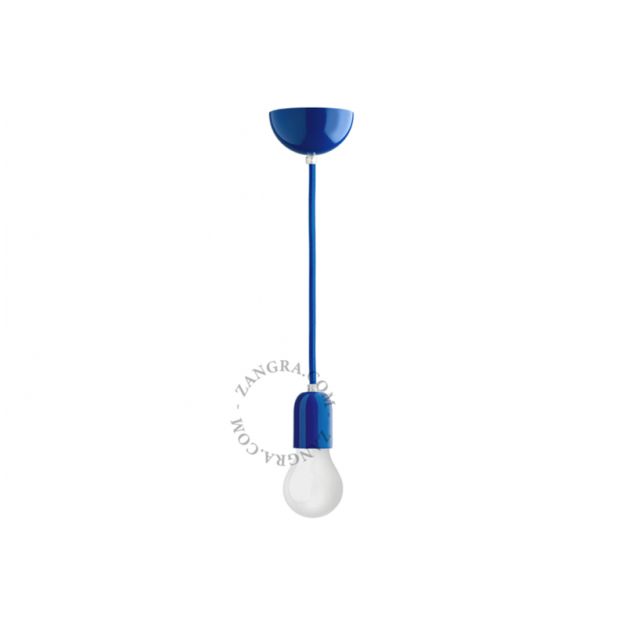 Zangra - hanglamp - ⌀ 10 x 300 cm - blauw