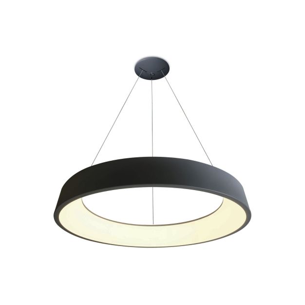 ONE Light LED Pendant Rings - hanglamp - Ø 60 x 10,8 cm - 42W LED incl. - antraciet