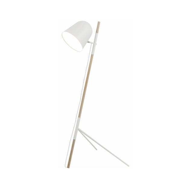 Artdelight Sensa - staanlamp - 150 cm - wit en lichtbruin