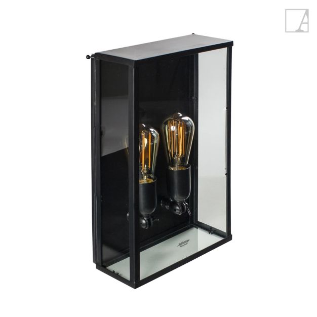 Authentage Vitrine Normal - buitenwandverlichting 2L - 25 x 10 x 40 cm - IP43 - brons