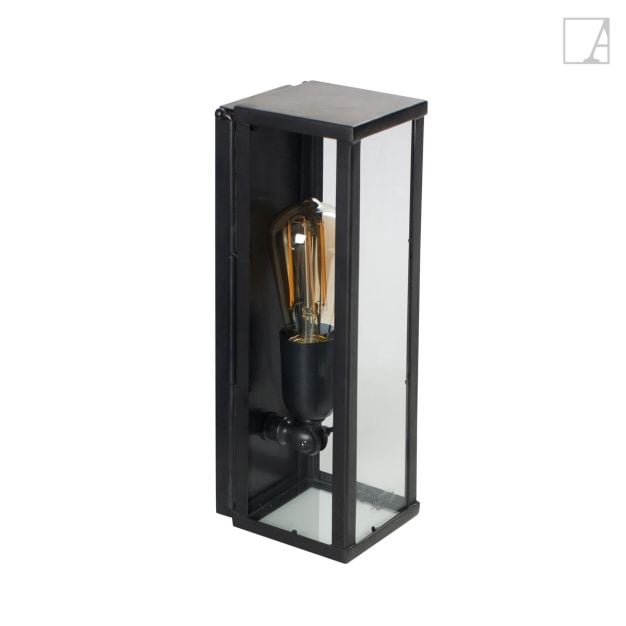 Authentage Vitrine Small - buitenwandverlichting - 10 x 10 x 33 cm - IP43 - brons