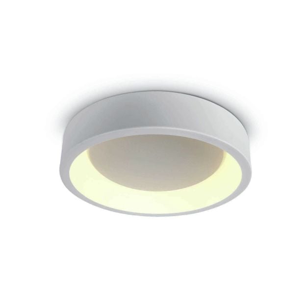 ONE Light LED Decorative Plafo Round - plafondverlichting - Ø 45,5 x 13,2 cm - 32W LED incl. - wit