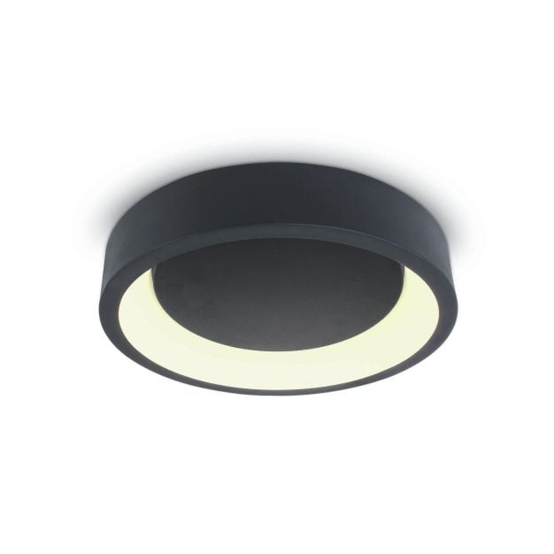 ONE Light LED Decorative Plafo Round - plafondverlichting - Ø 45,5 x 13,2 cm - 32W LED incl. - antraciet