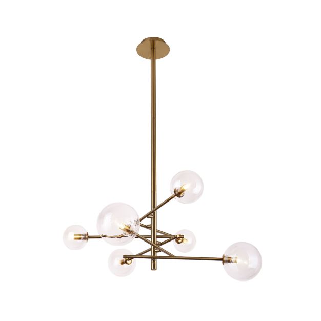 Maxlight Lollipop - hanglamp - 70 x 60 x 115 cm - messing