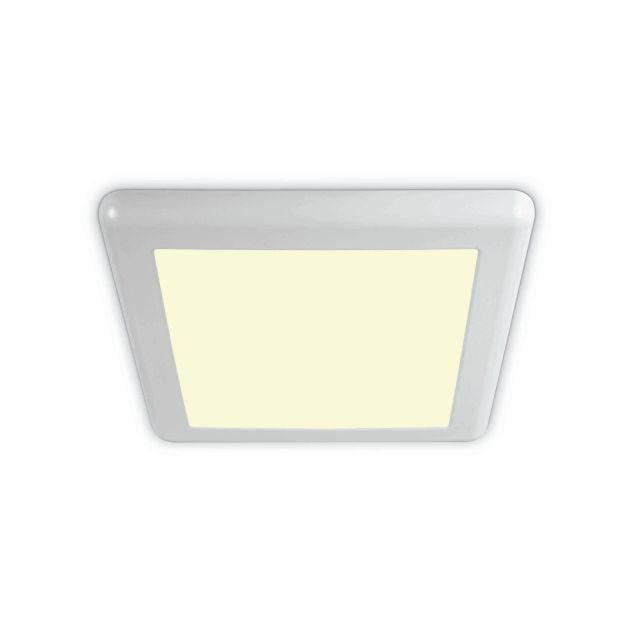 ONE Light Surface/Recessed Panels Adjustable Cut Out Hole - plafondverlichting - 23,5 x 23,5 x 1,7 cm - 16W LED incl. - wit - warm witte lichtkleur