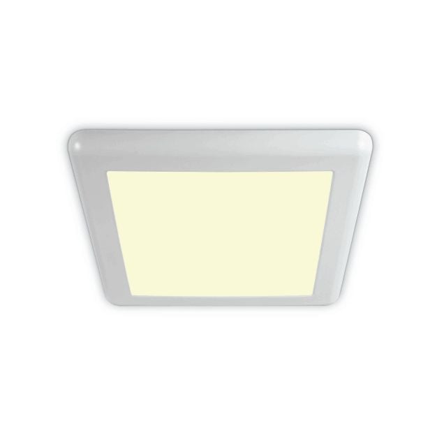 ONE Light Surface/Recessed Panels Adjustable Cut Out Hole - plafondverlichting - 23,5 x 23,5 x 1,7 cm - 16W LED incl. - wit - witte lichtkleur