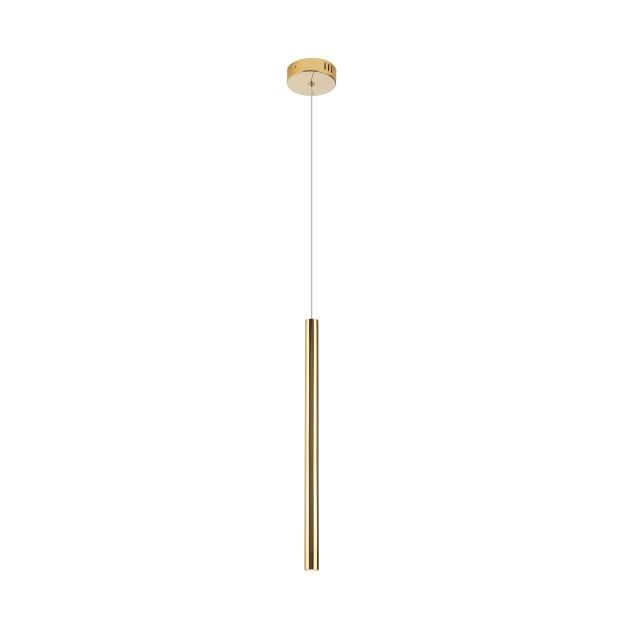 Maxlight Organic - hanglamp - Ø 2,5 x 190 cm - 1W LED incl. - goud