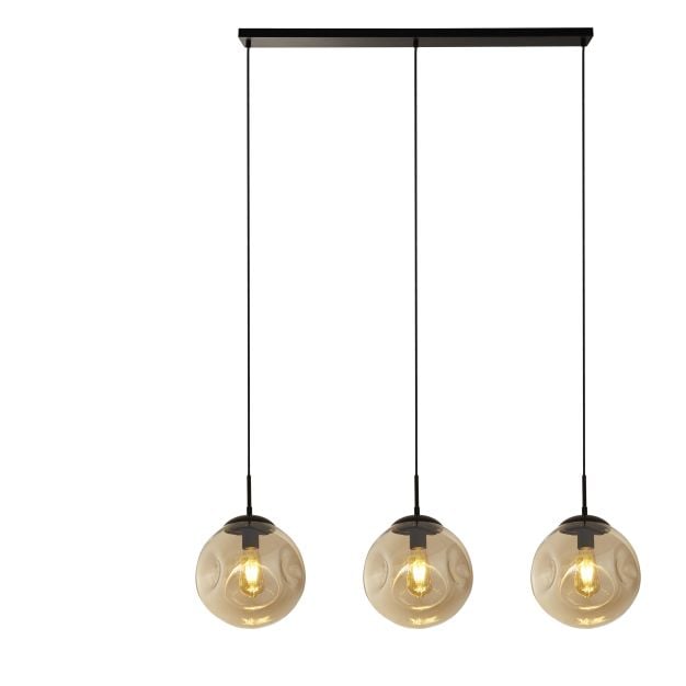 Searchlight Punch - hanglamp - 121 x 120 cm - zwart en champagne