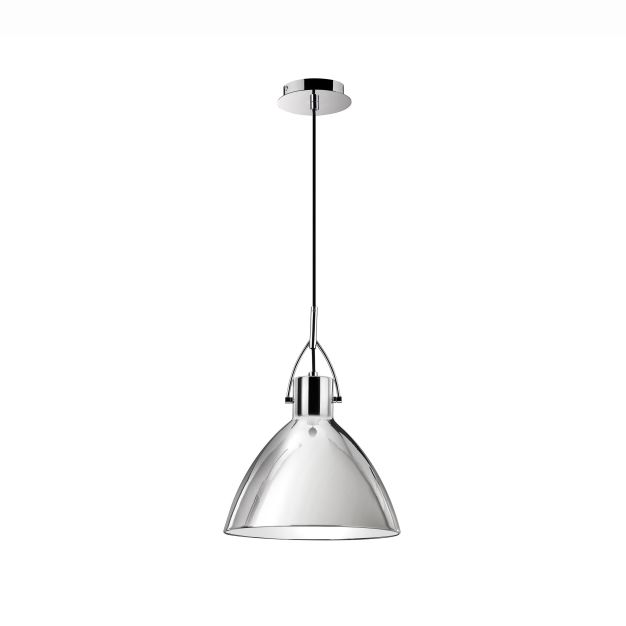 Nova Luce Zona - hanglamp - Ø 30 x 121 cm - chroom