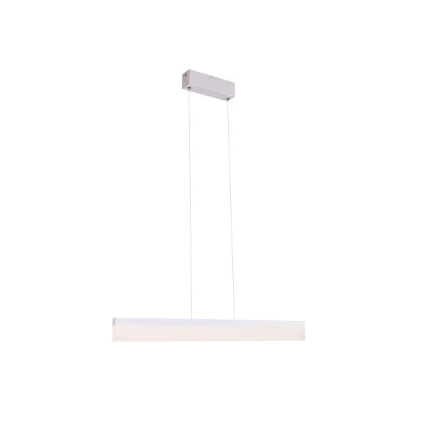 Maxlight Rapid - hanglamp - 59 x 5,5 x 150 cm - 18W dimbare LED incl. - wit